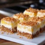 Pineapple Coconut Cheesecake Bars