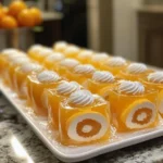 Creamsicle Vodka Jello Rollups