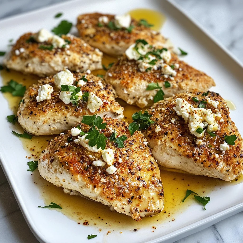 Crispy Hot Honey Feta Chicken