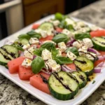 Watermelon Cucumber Salad Recipe