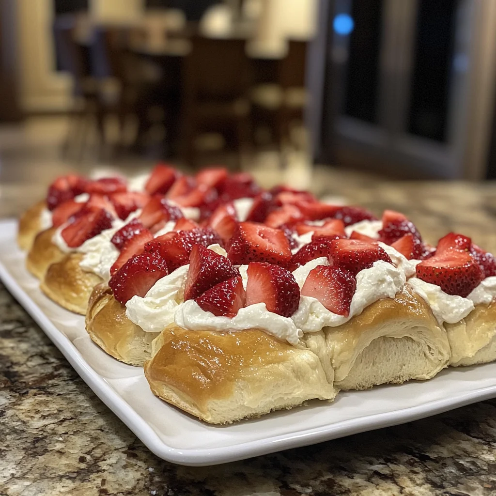 Strawberry Cheesecake Buns
