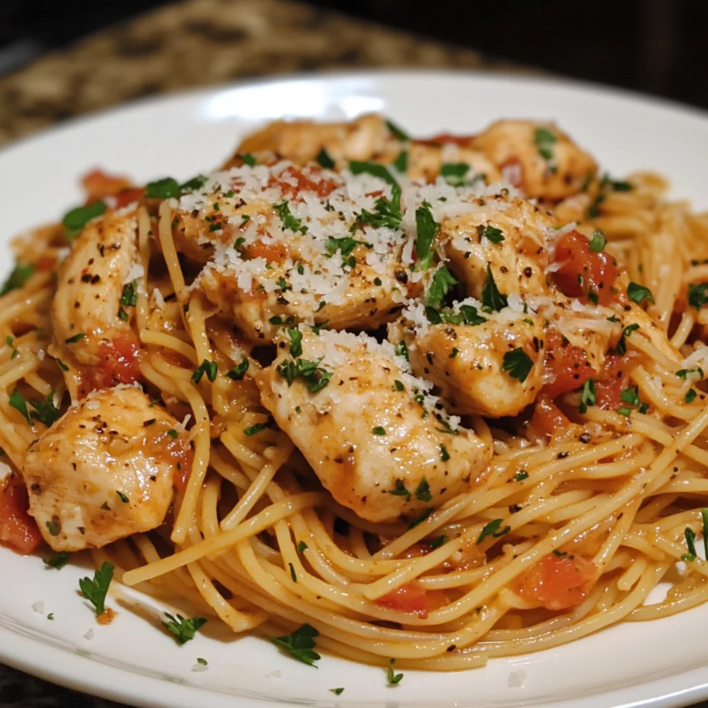 Easy Chicken Spaghetti