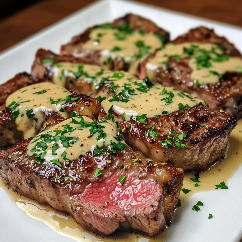 Steak with Creamy Garlic Sauce – Juicy, Gourmet & Done in 30 Minutes!