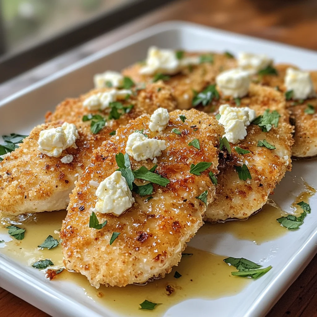 Crispy Hot Honey Feta Chicken