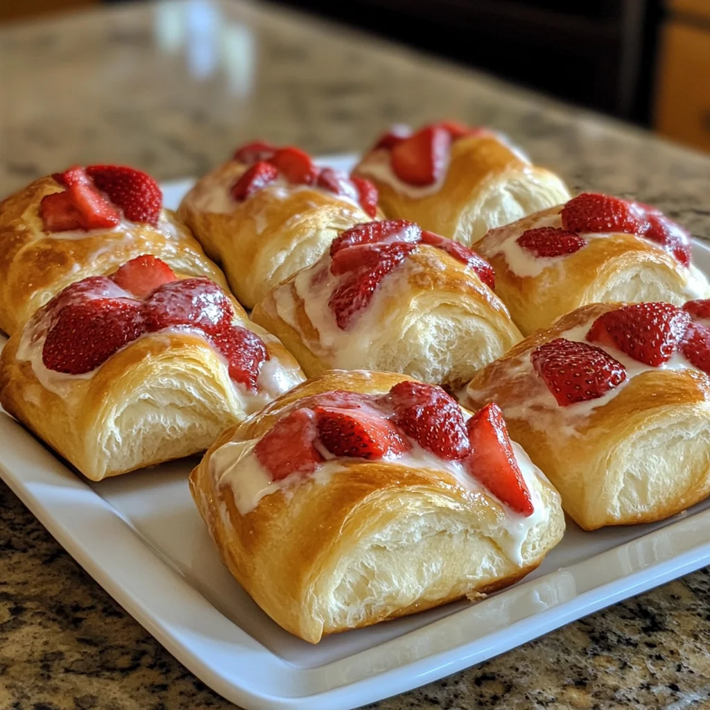 Strawberry Cheesecake Buns