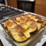 Custard Bread Pudding with Vanilla Sauce