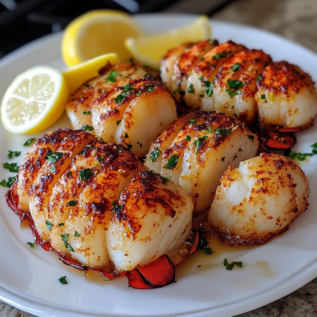 Garlic Butter Lobster & Scallops
