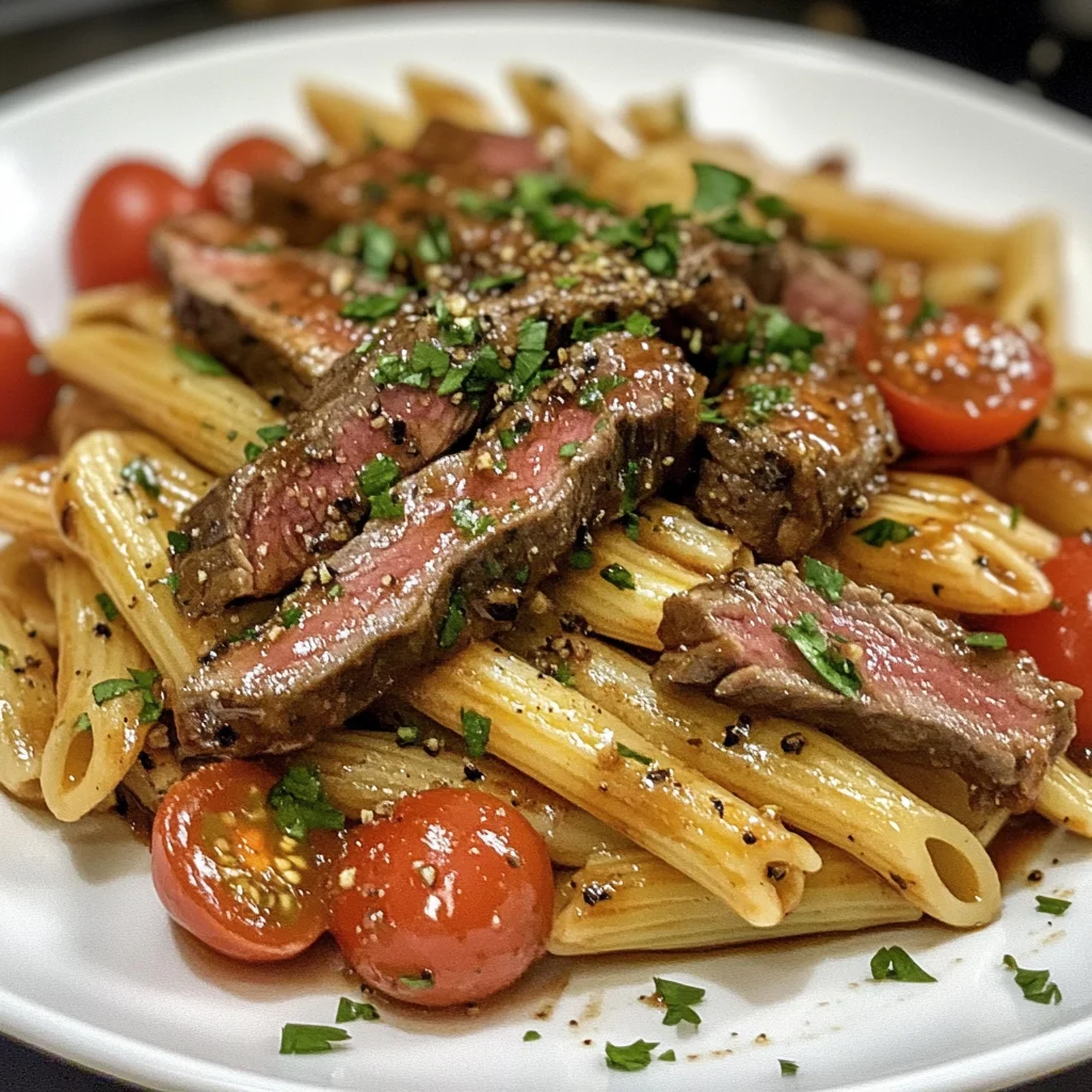 One-Pot Smoky Honey BBQ Steak Pasta