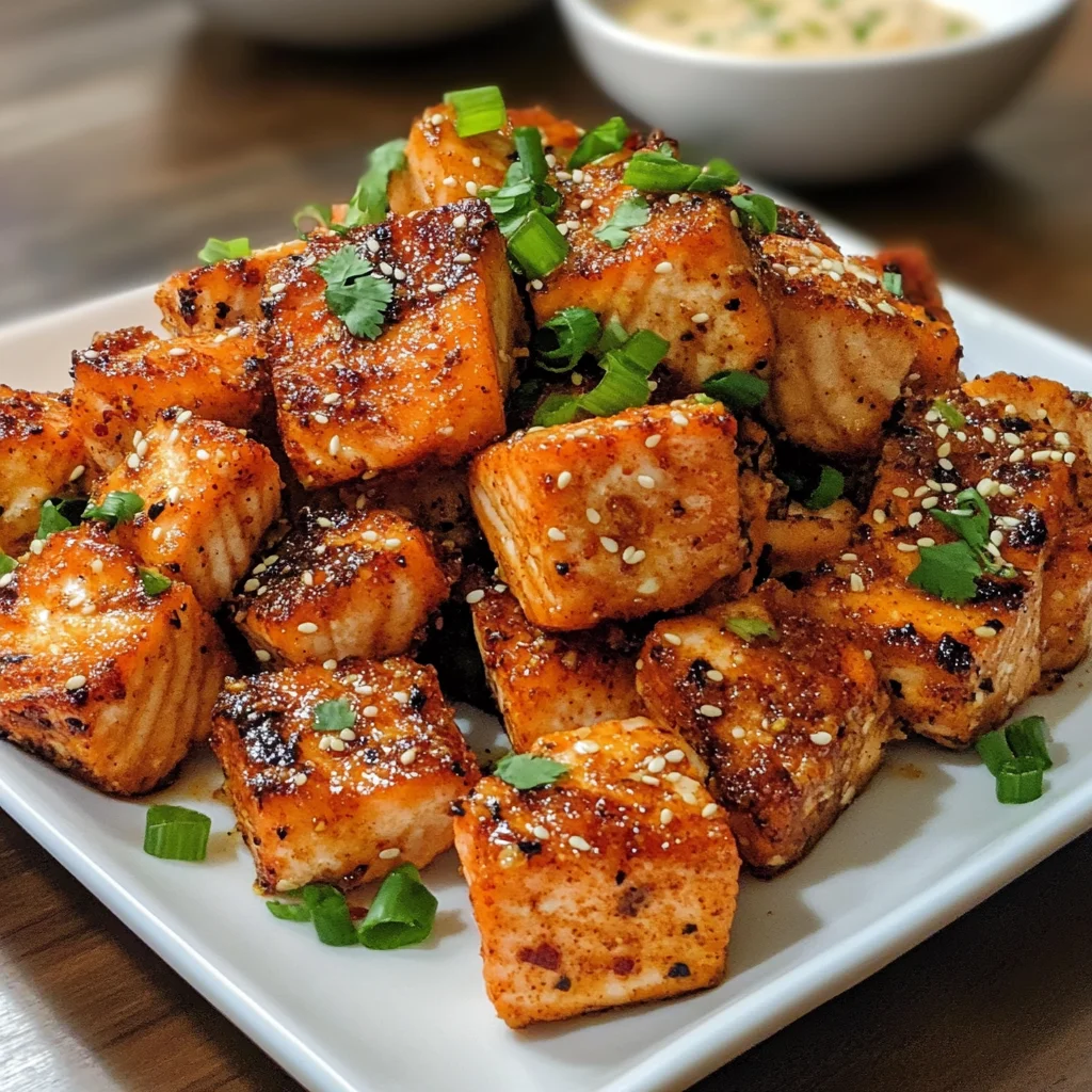 Crispy Bang Bang Salmon Bites