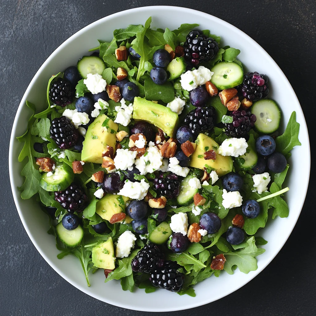 Blackberry, Avocado, and Arugula Salad
