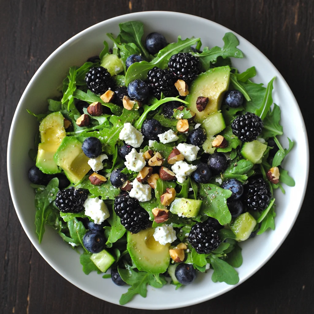 Blackberry, Avocado, and Arugula Salad