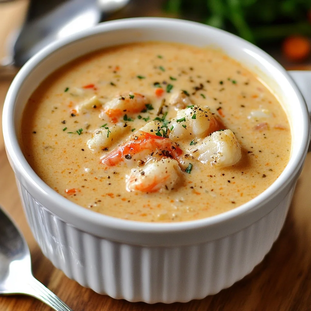 Luxurious Crab & Shrimp Seafood Bisque