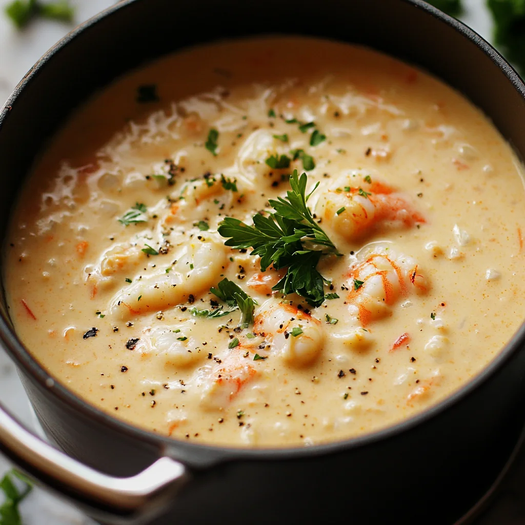 Luxurious Crab & Shrimp Seafood Bisque