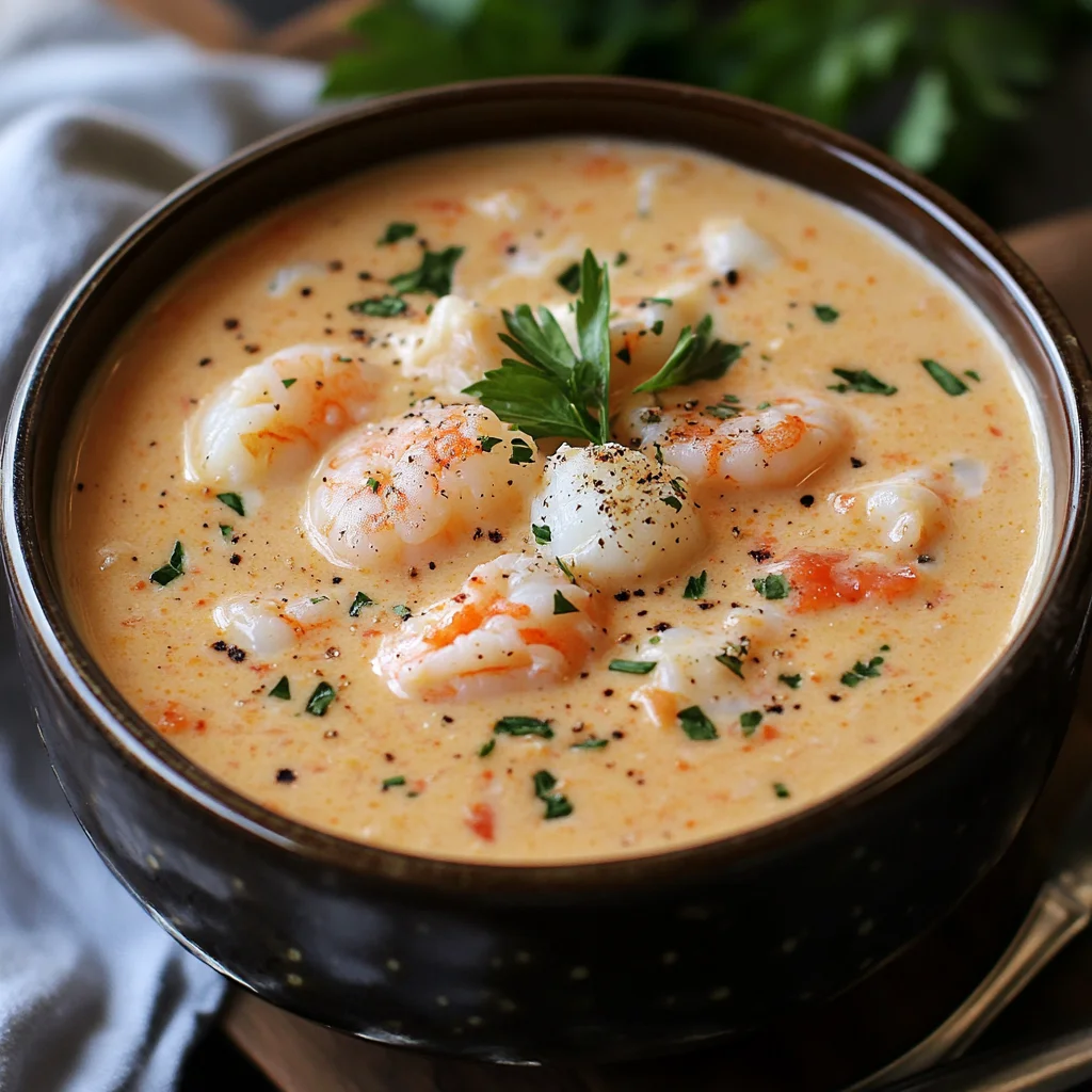 Luxurious Crab & Shrimp Seafood Bisque