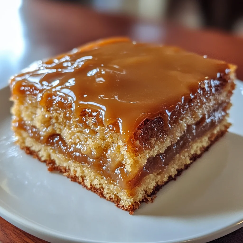 Gooey Coffee Caramel Cake