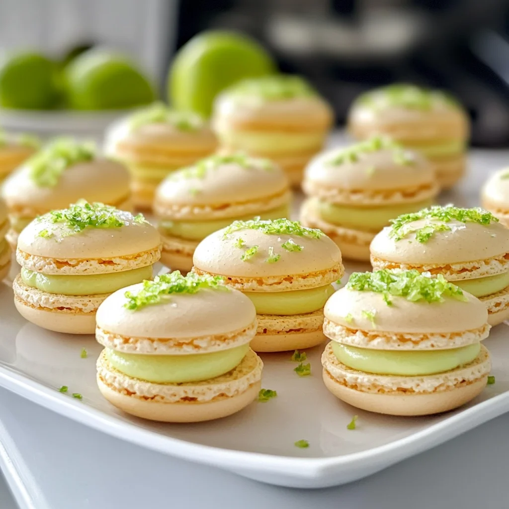 Key Lime Macarons: Zesty, Creamy & Irresistibly Tart!
