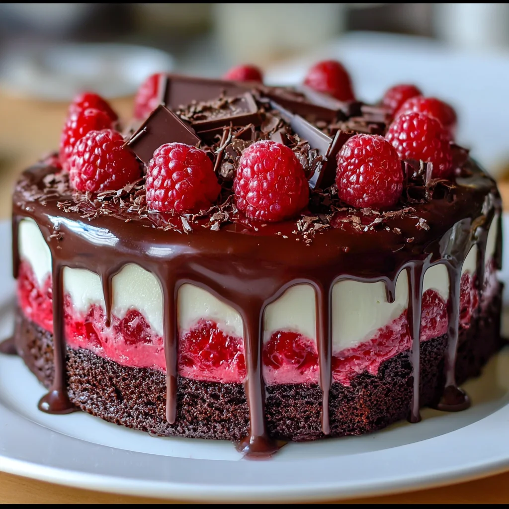 Chocolate Raspberry Drip Cake – A Decadent Delight