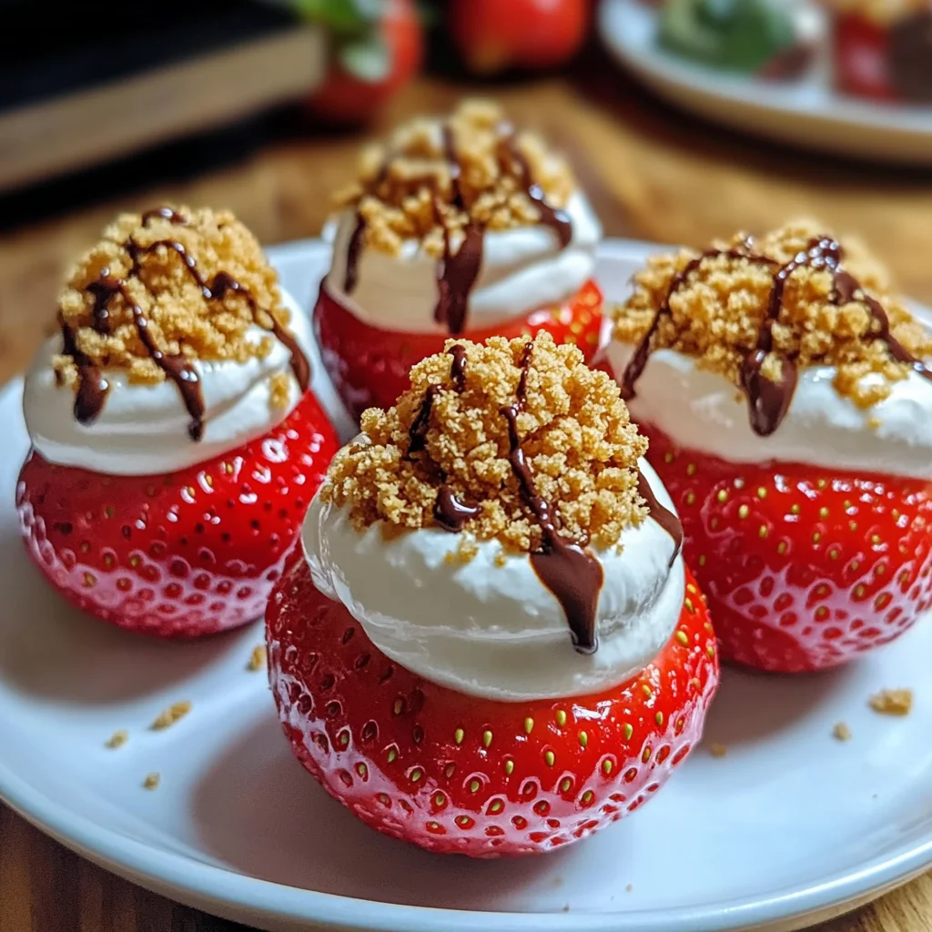 Cheesecake Stuffed Strawberries