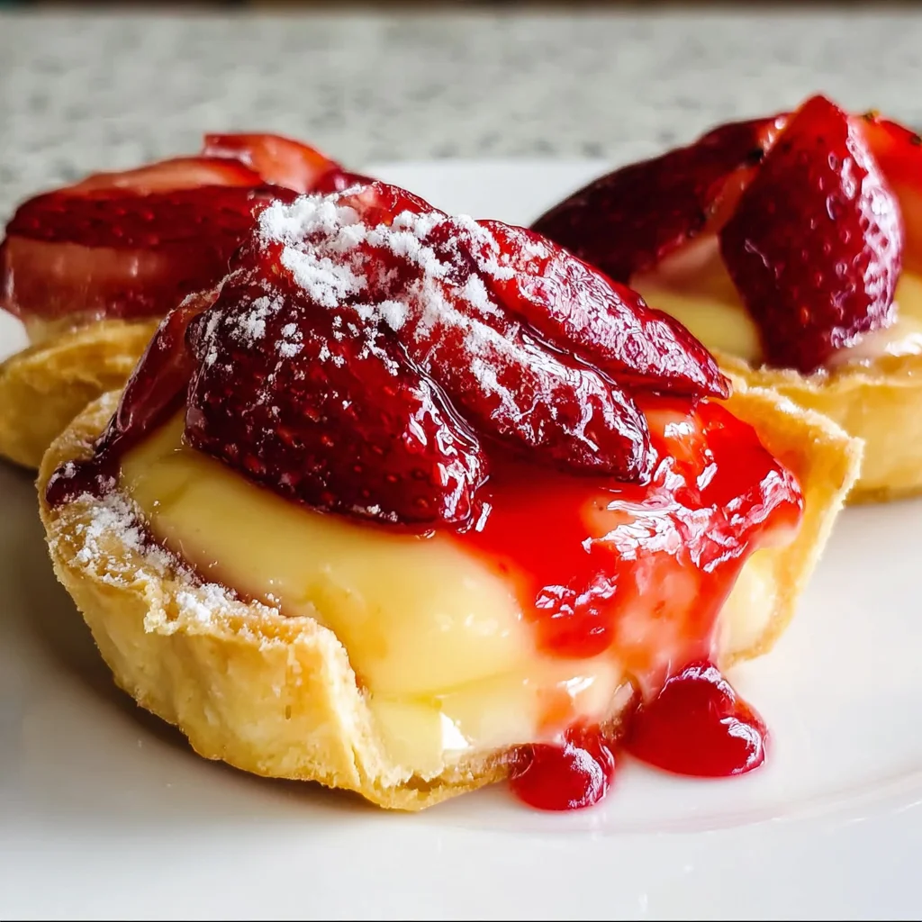 Strawberry Custard Tarts