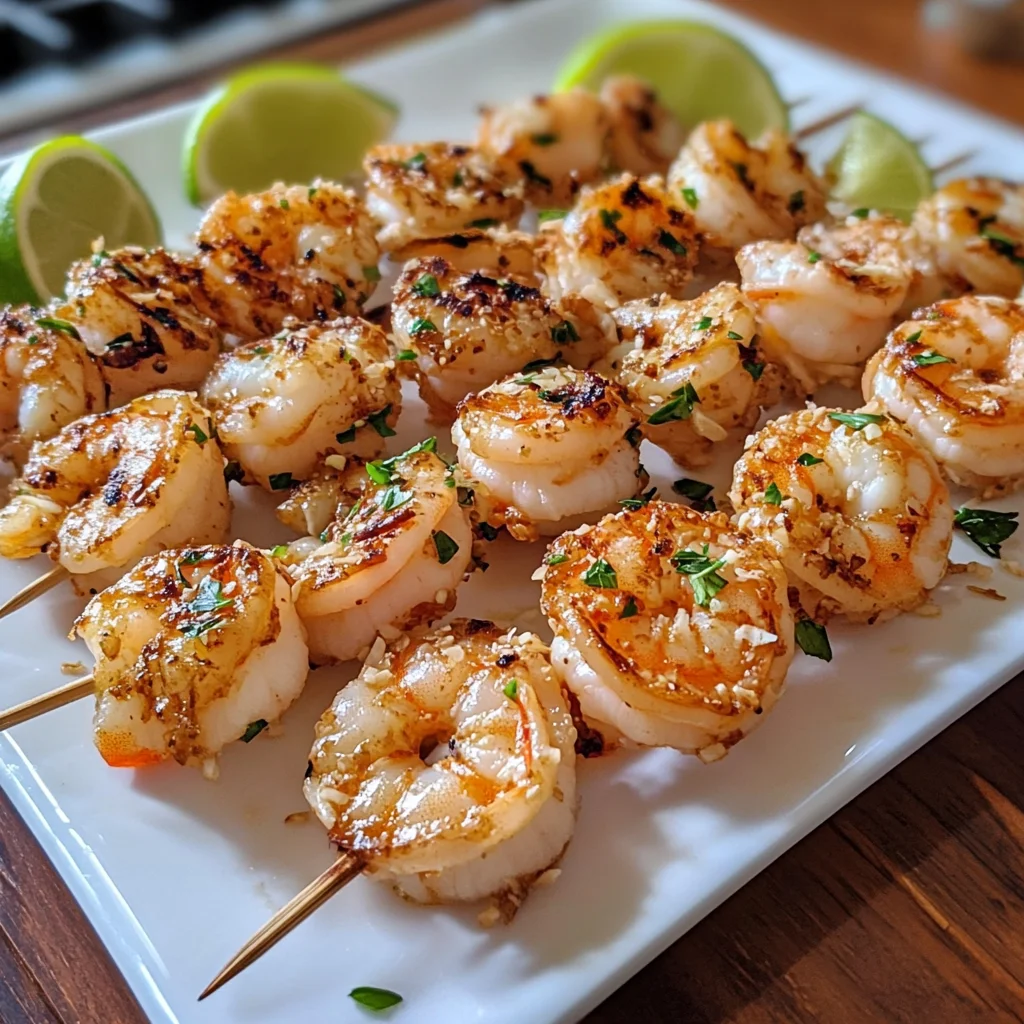 Coconut Lime Shrimp Skewers