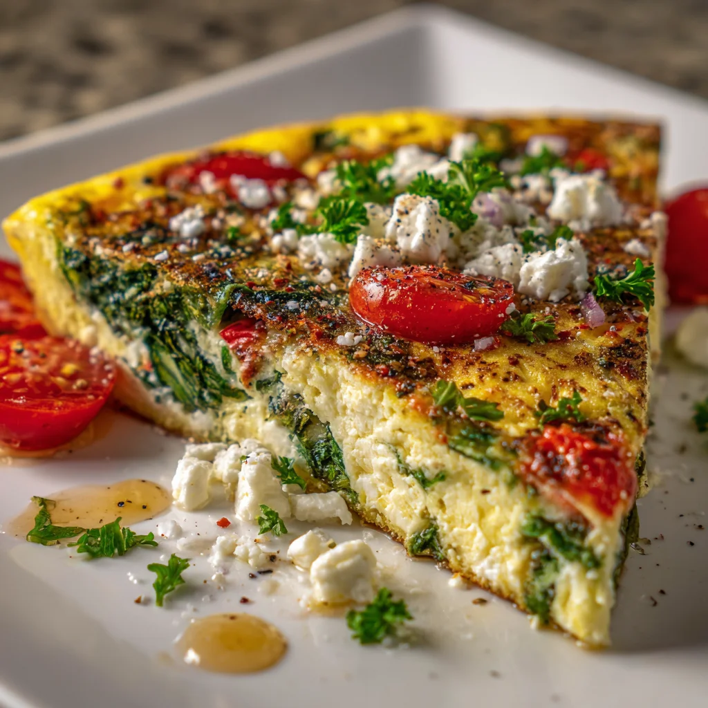 Feta Cheese Frittata – A Creamy, Herb-Infused Delight!