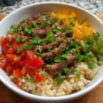 Beef and Pepper Rice Bowl