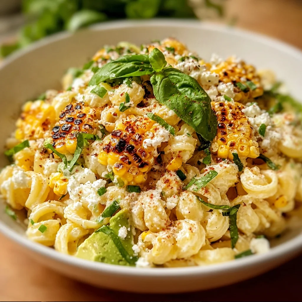 Creamy Street Corn Pasta Salad