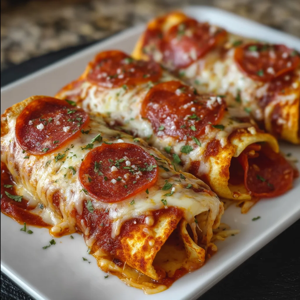 Cheesy Pepperoni Pizza Roll-Ups with Low-Carb Tortillas