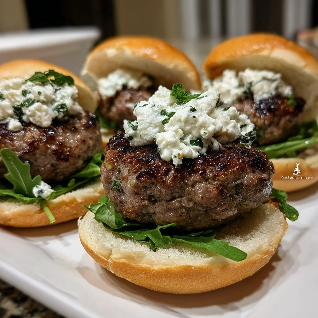 Lamb Feta Sliders