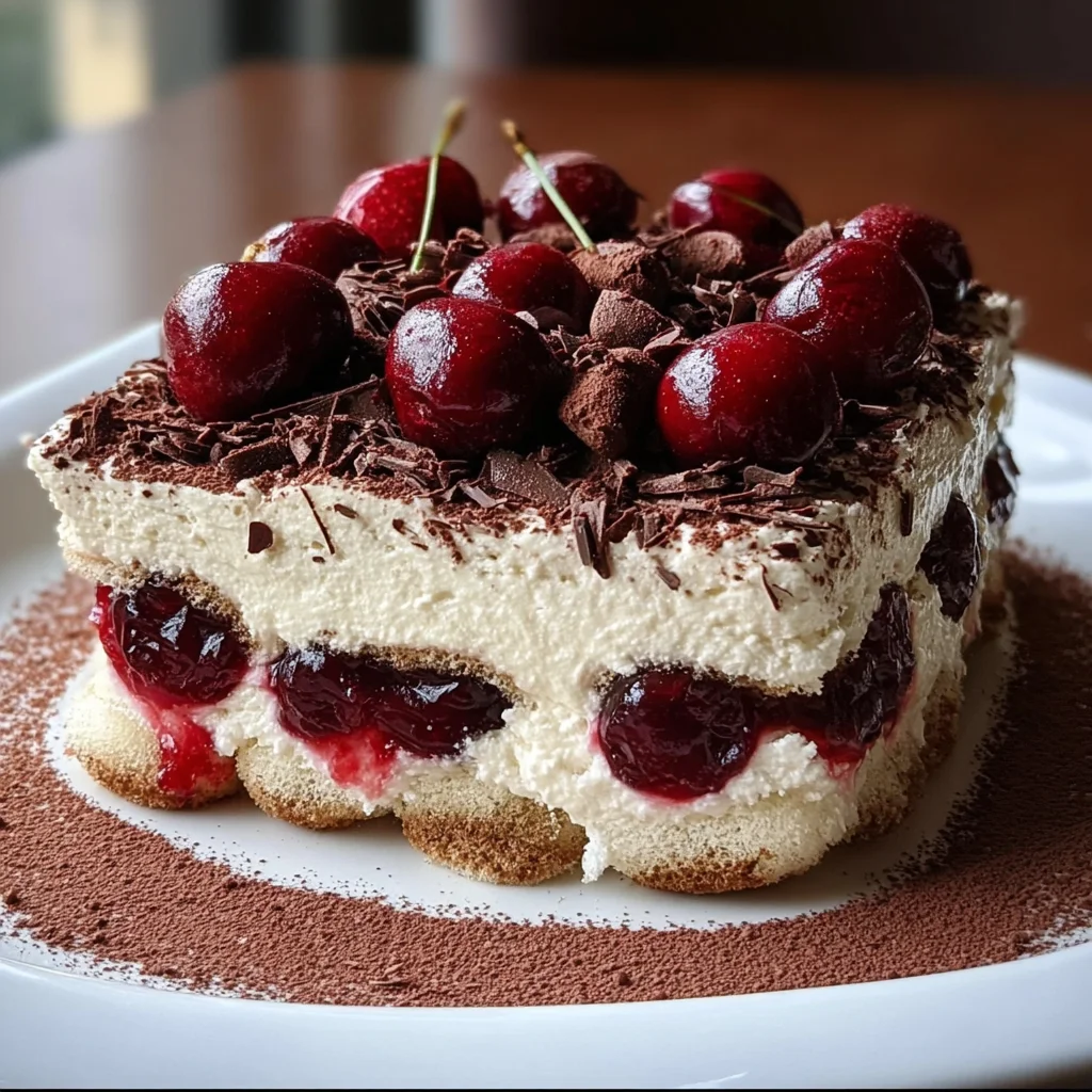 Cherry Amaretto Tiramisu