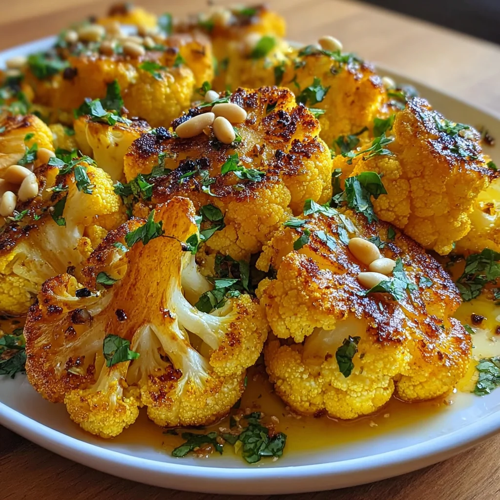 Golden Turmeric Roasted Cauliflower