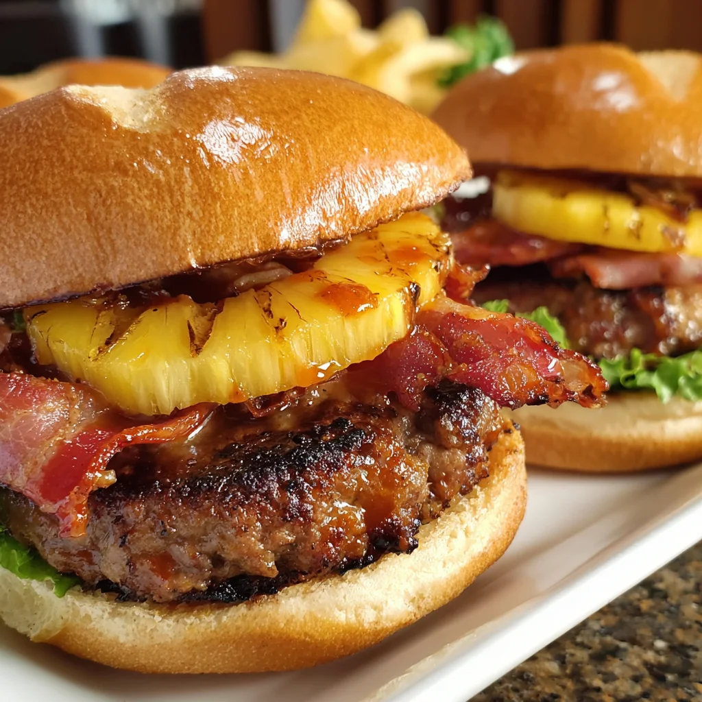 Pineapple Bacon Burger