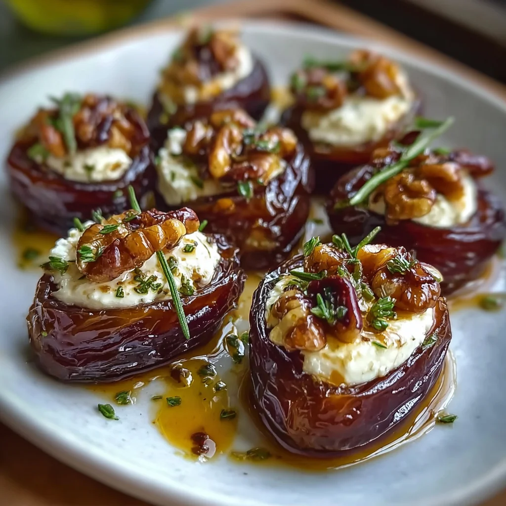 Goat Cheese Stuffed Dates