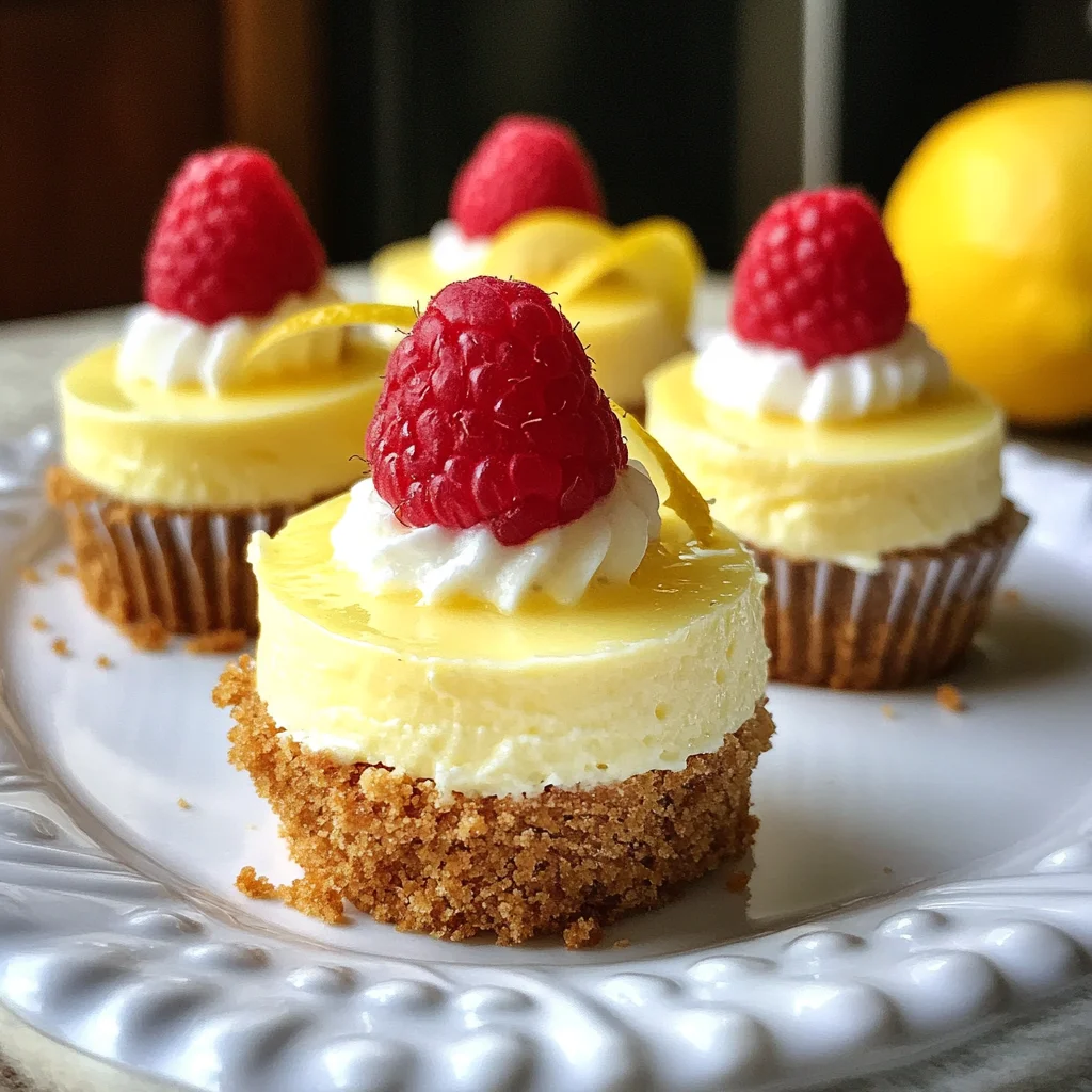 Mini Lemon Cheesecakes