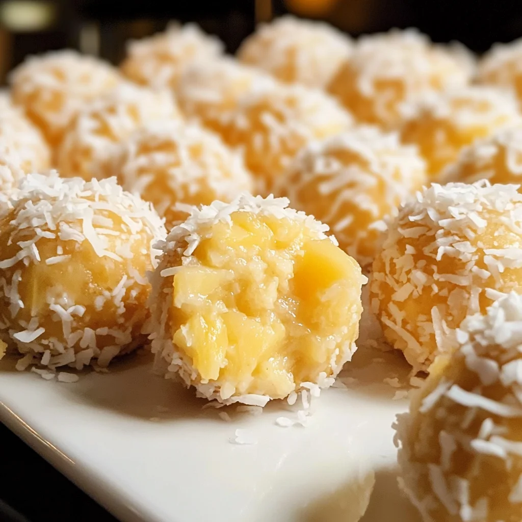Tropical Pineapple Coconut Balls
