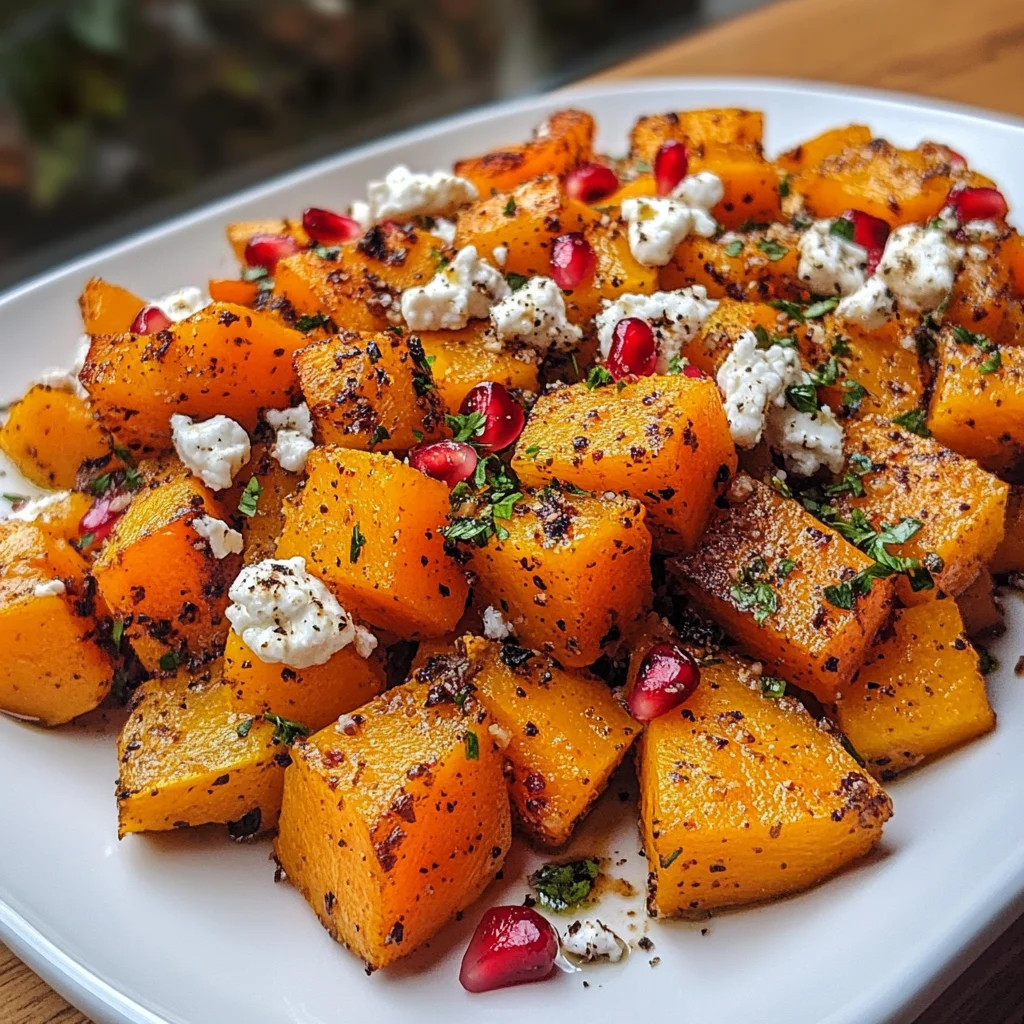 Roasted Butternut Squash with Goat Cheese