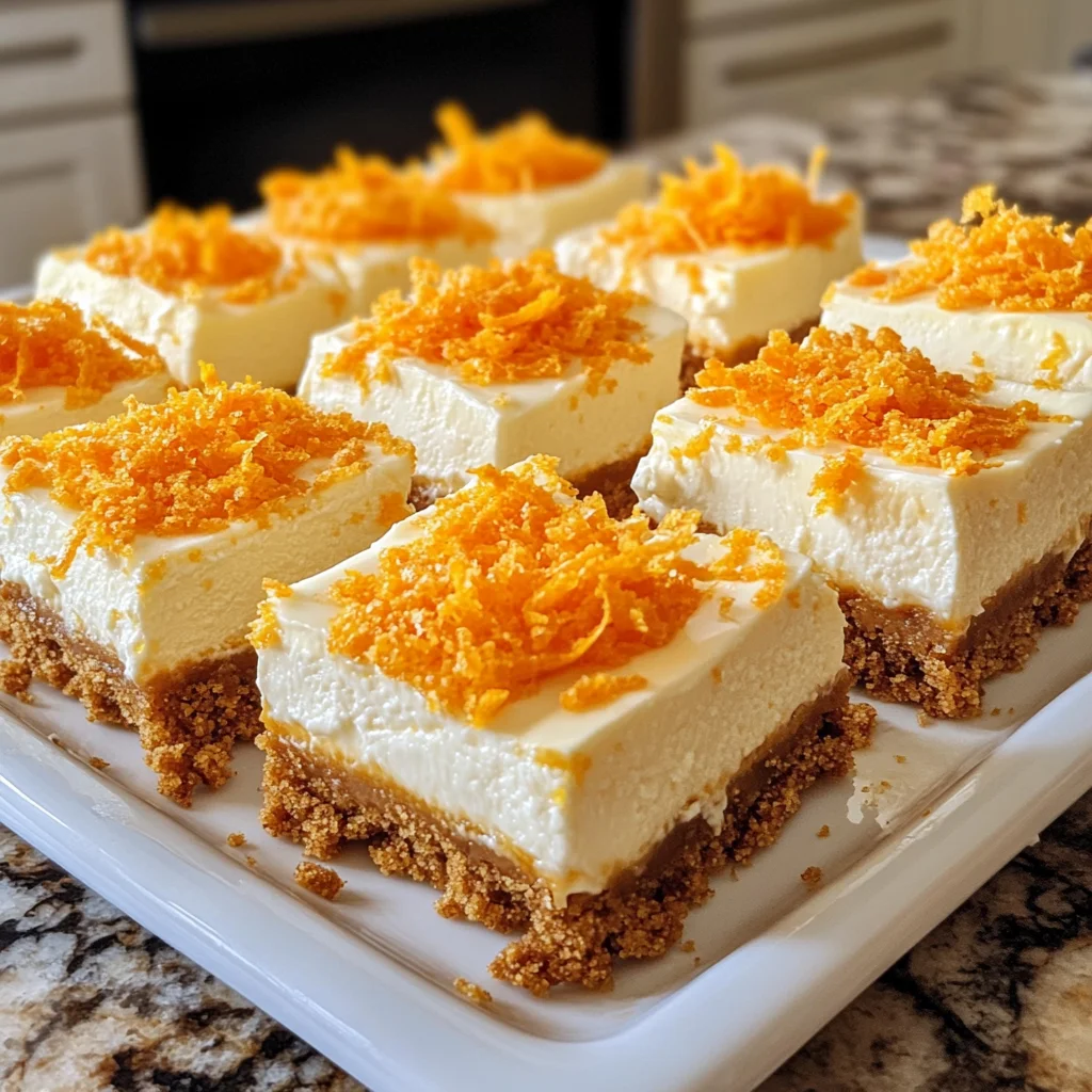 Orange Creamsicle Cheesecake Bars