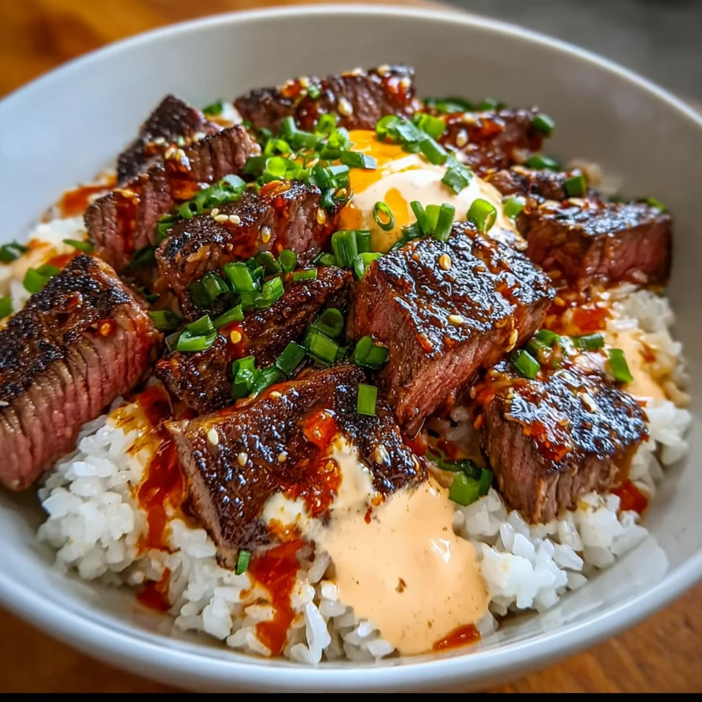 Korean BBQ Steak Rice Bowls