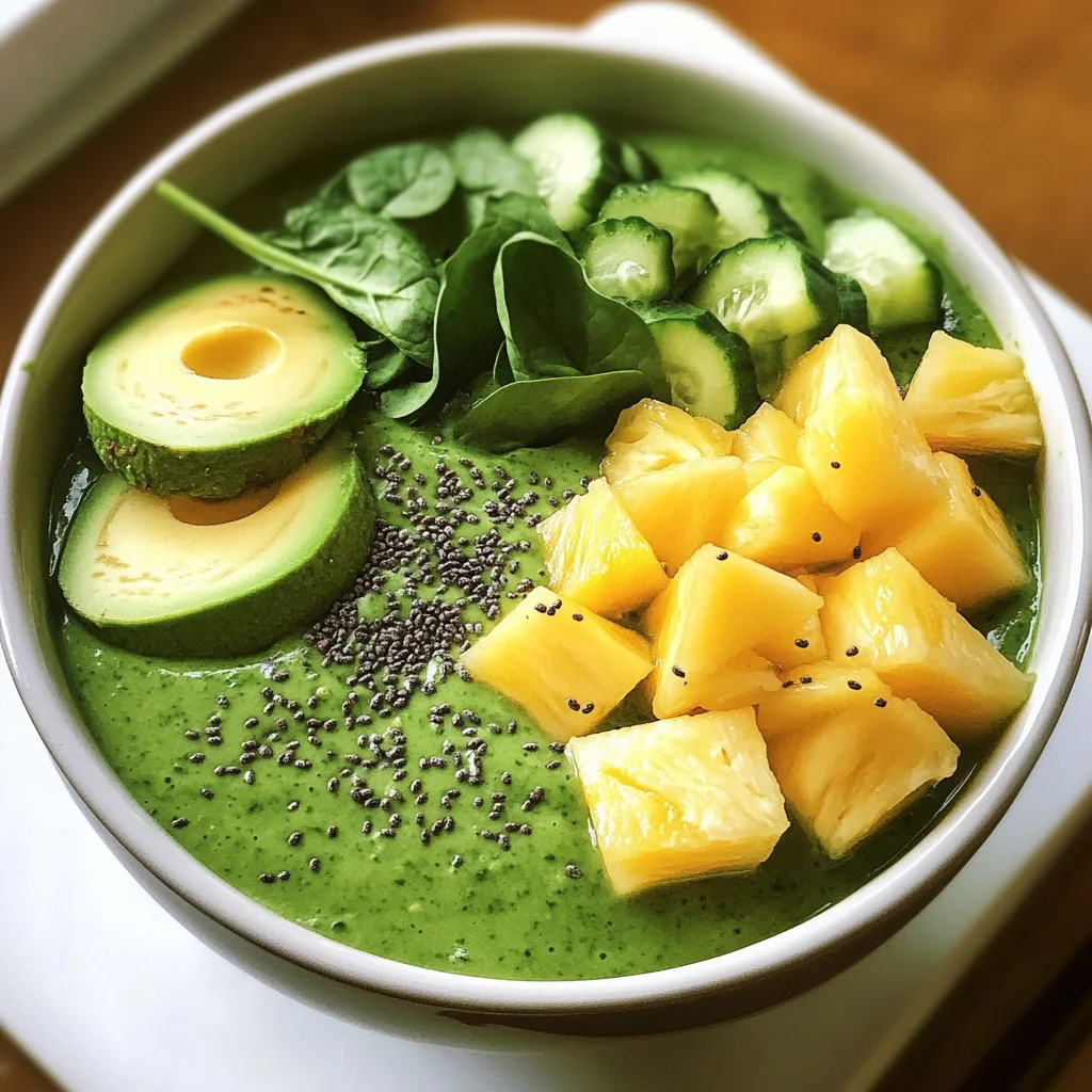 Green Glow Detox Smoothie Bowl