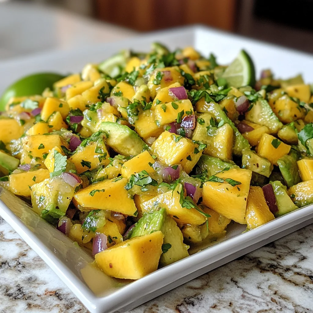 Mango Avocado Salsa with Lime