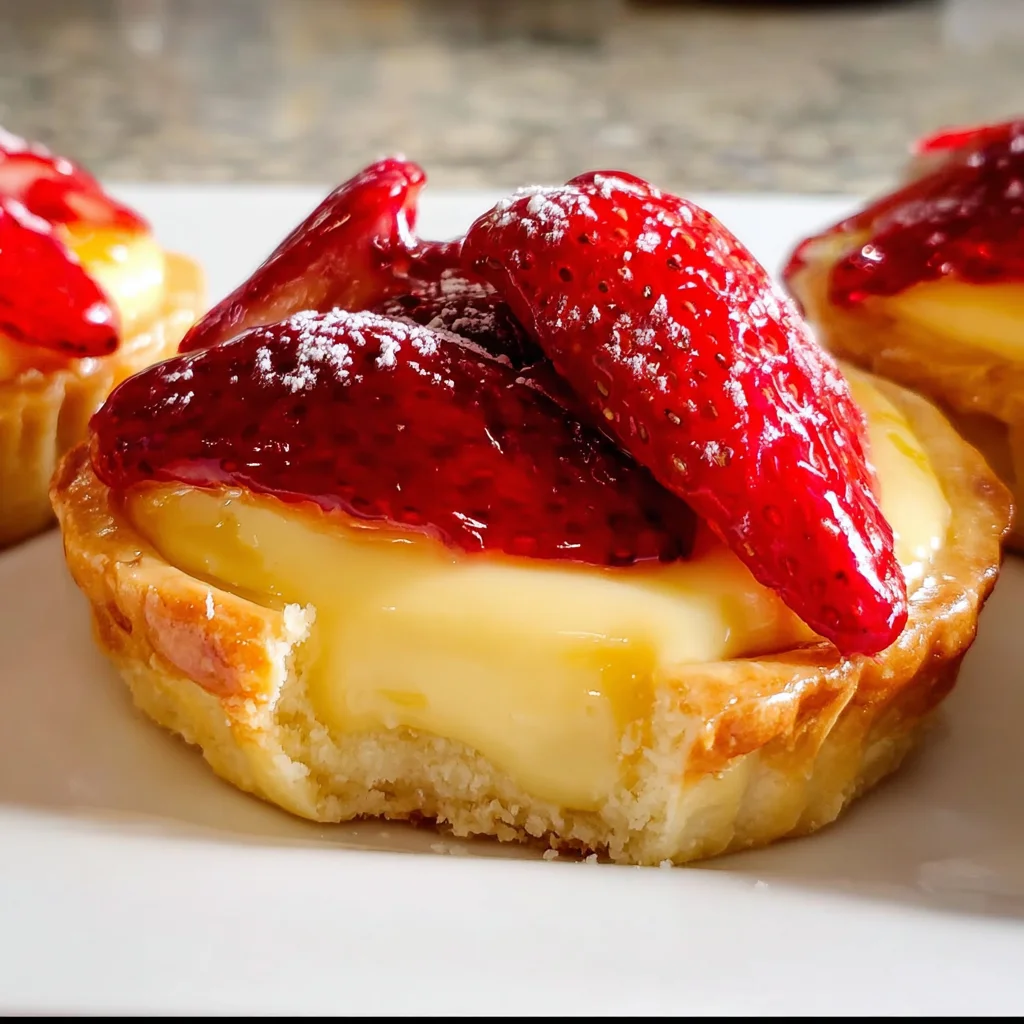 Strawberry Custard Tarts
