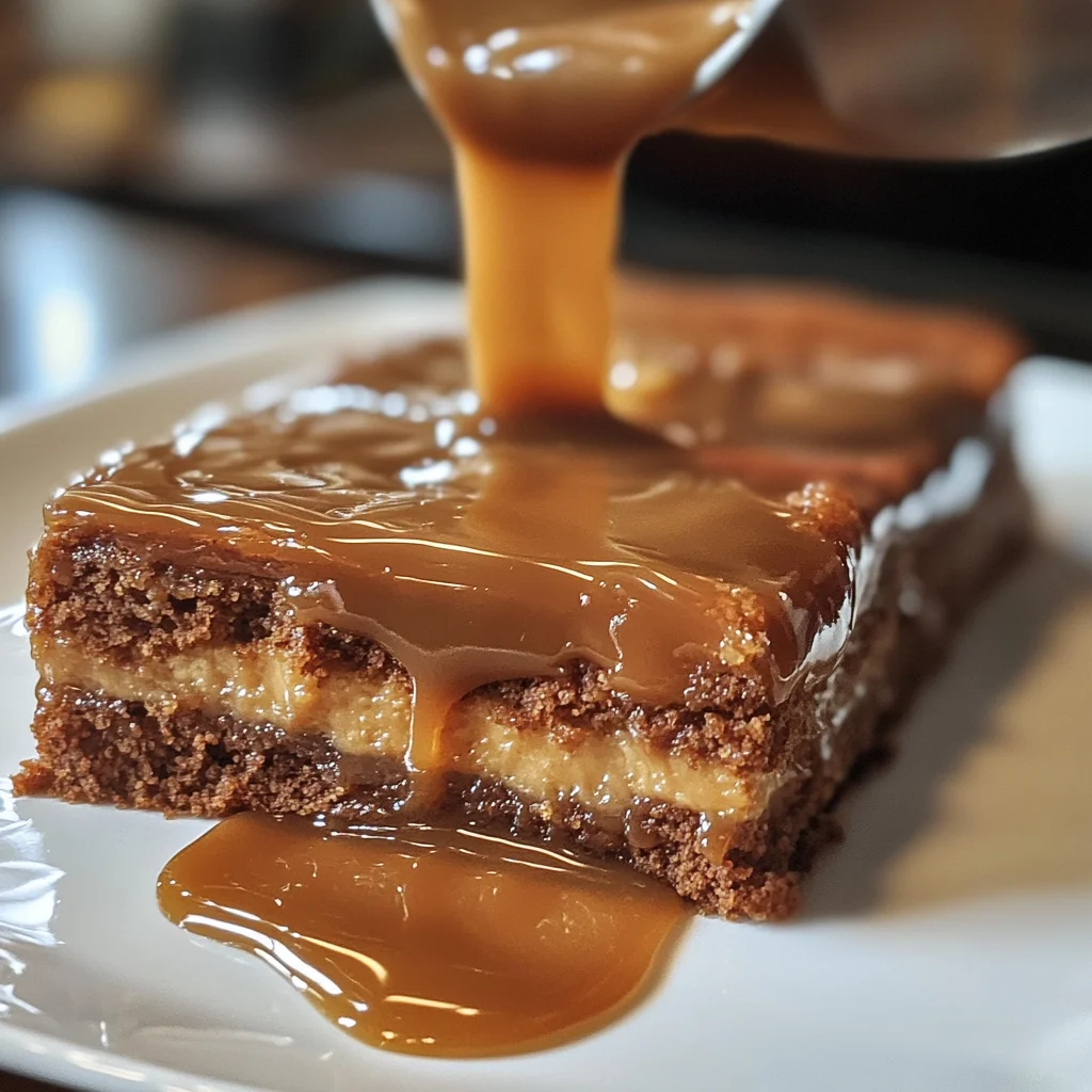 Gooey Coffee Caramel Cake