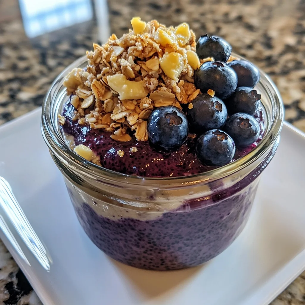 Blueberry Pie Overnight Oats