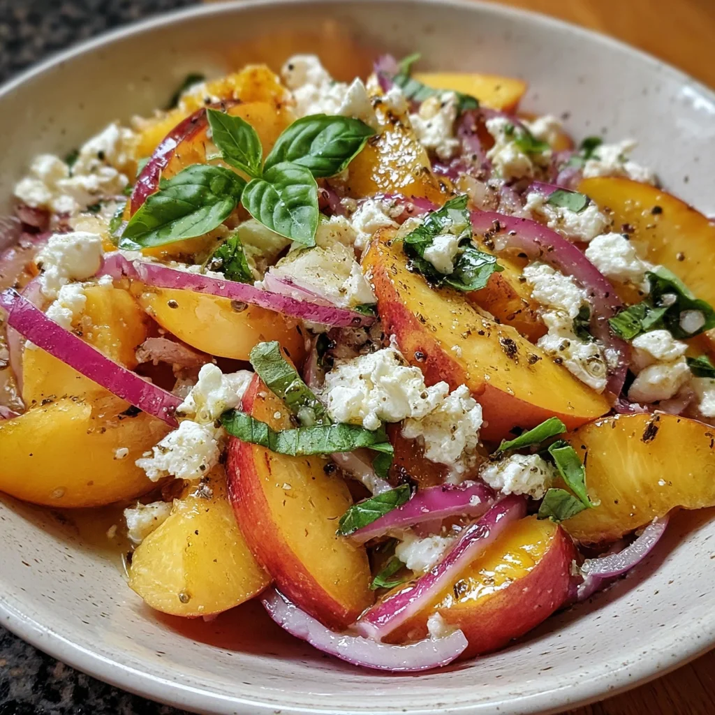 Peach Feta Salad