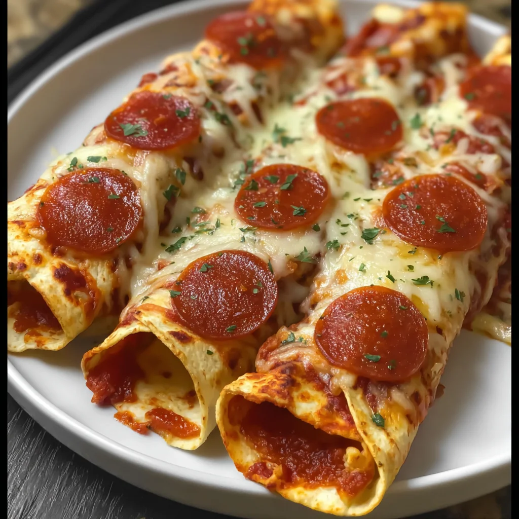 Cheesy Pepperoni Pizza Roll-Ups with Low-Carb Tortillas