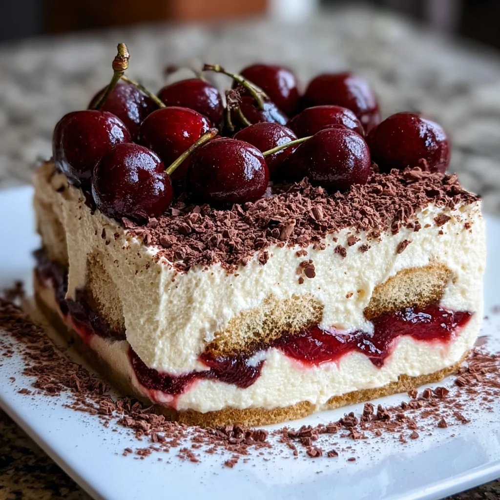 Cherry Amaretto Tiramisu