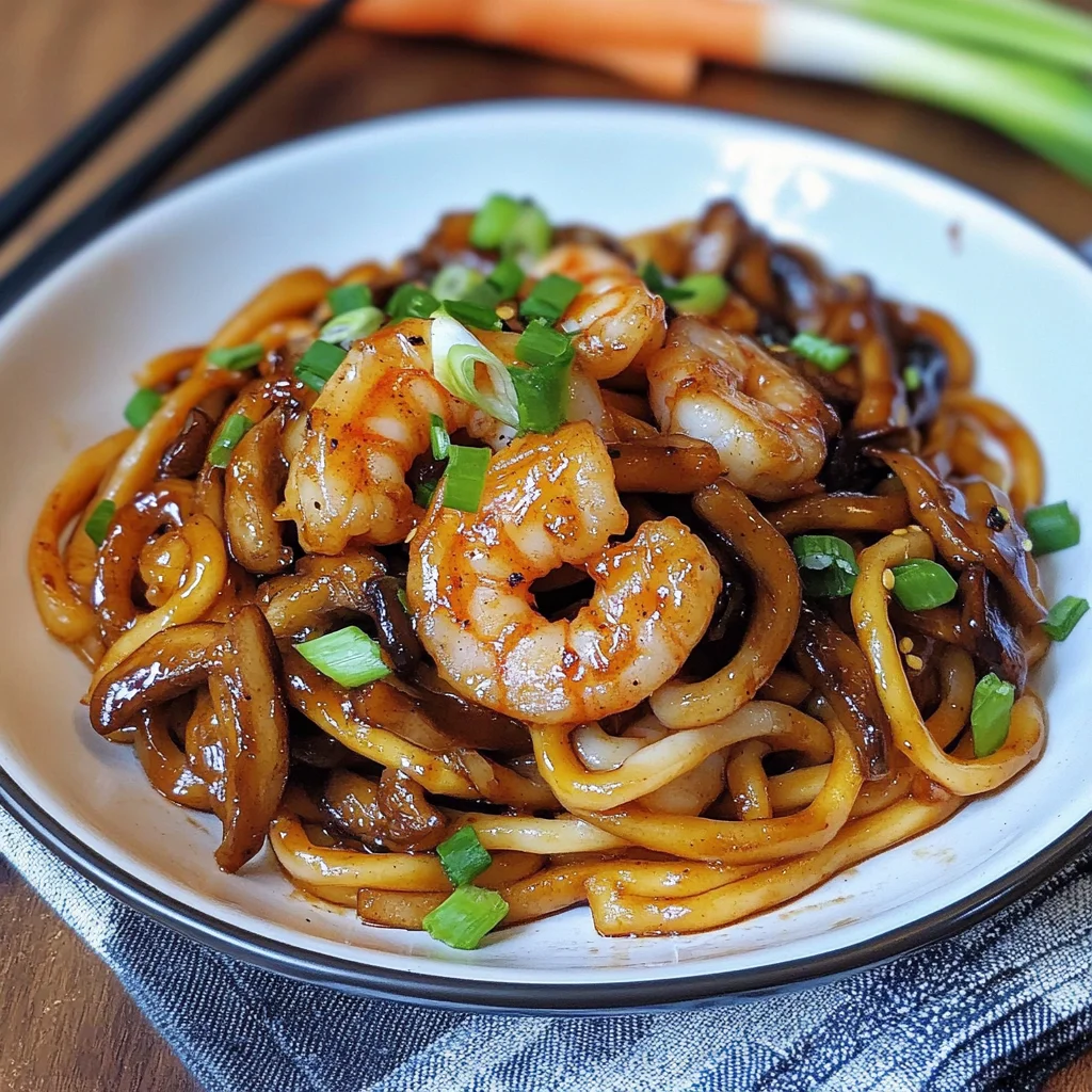 Yaki Udon with Shrimp