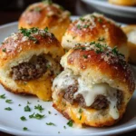 Garlic Parmesan Cheeseburger Bombs Recipe