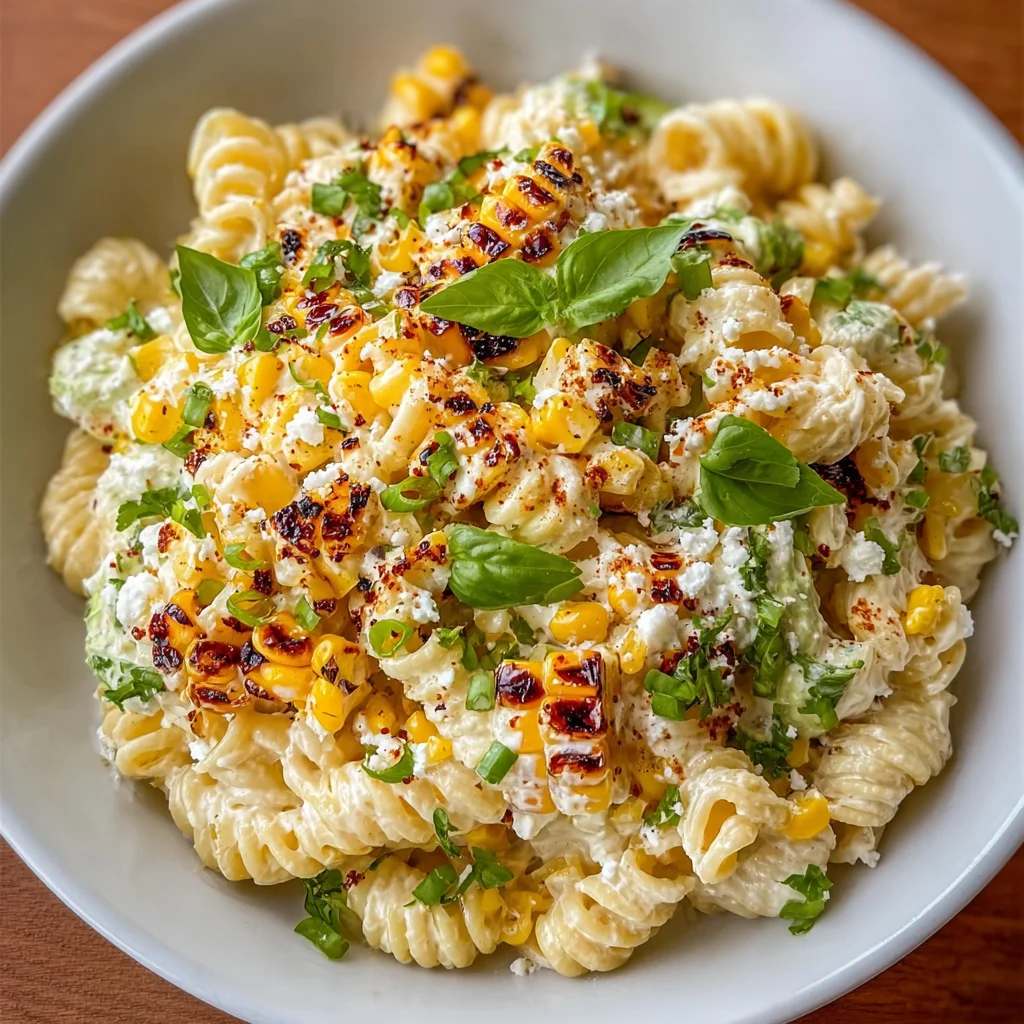 Creamy Street Corn Pasta Salad