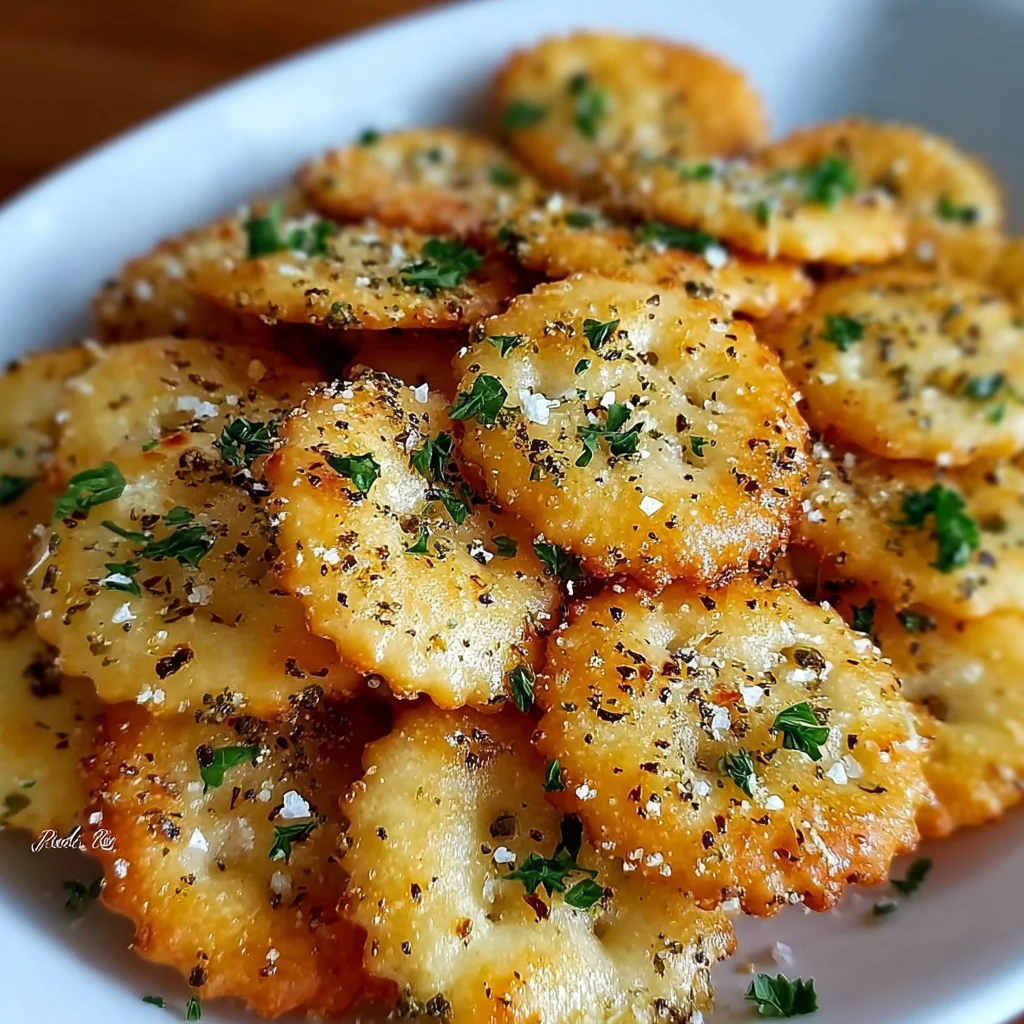 Garlic Ritz Snacks